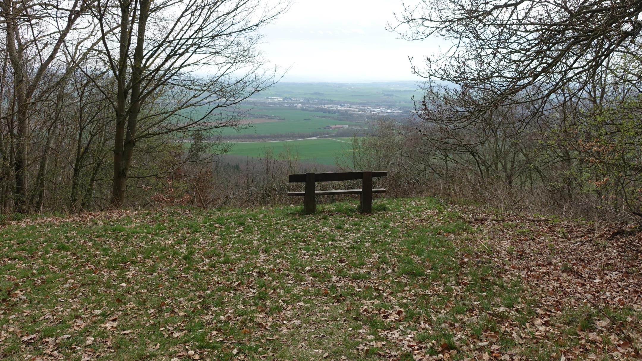 Die große Pause - Pausenbank am Krufter Waldsee
