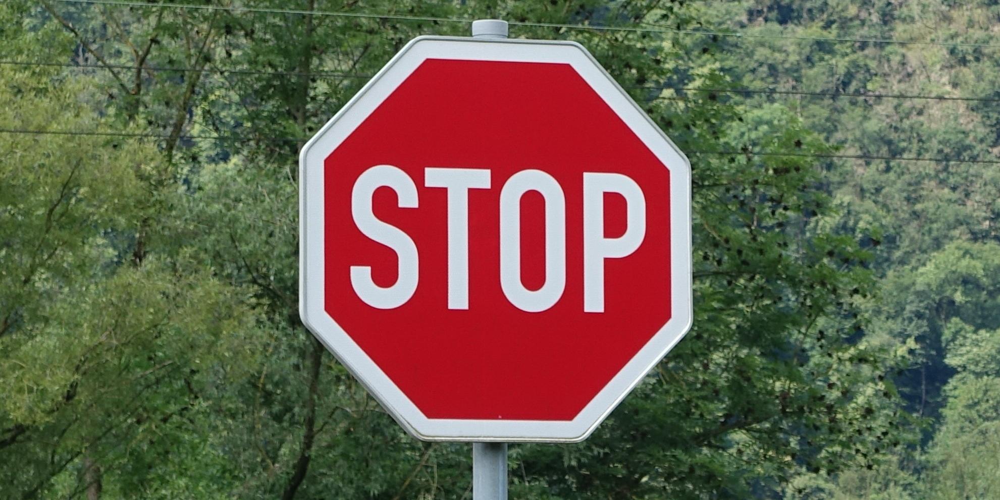 Stoppschild (c) Regina Schmitz Stoppschild