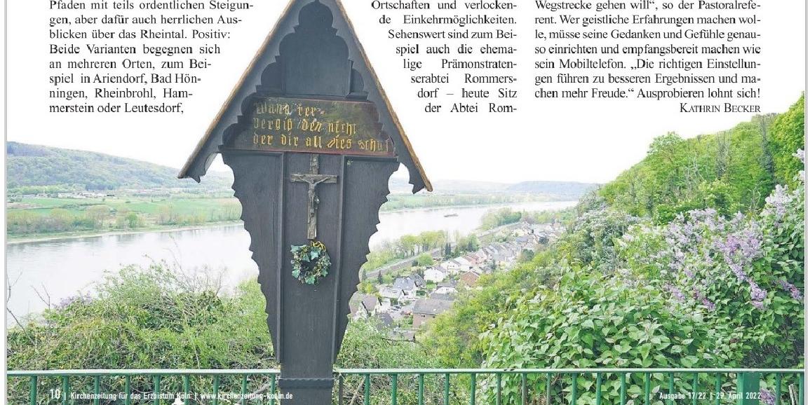 Das Bild zeigt die erste Seite des Zeitungsartikel, auf der auch das im ersten Absatz angesprochene Kreuz zu sehen ist.