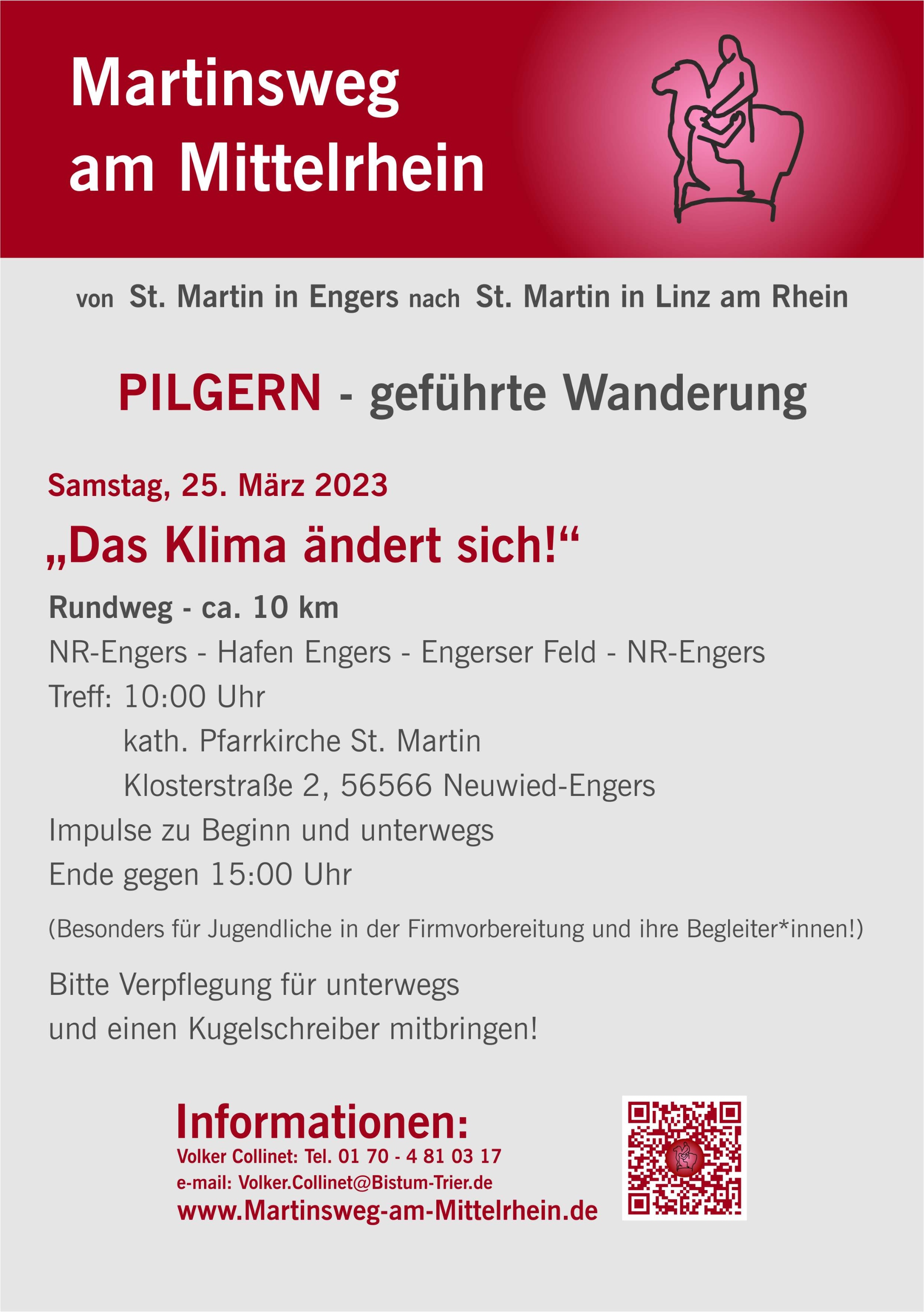 Plakat zur geführten Wanderung am 25. März 2023