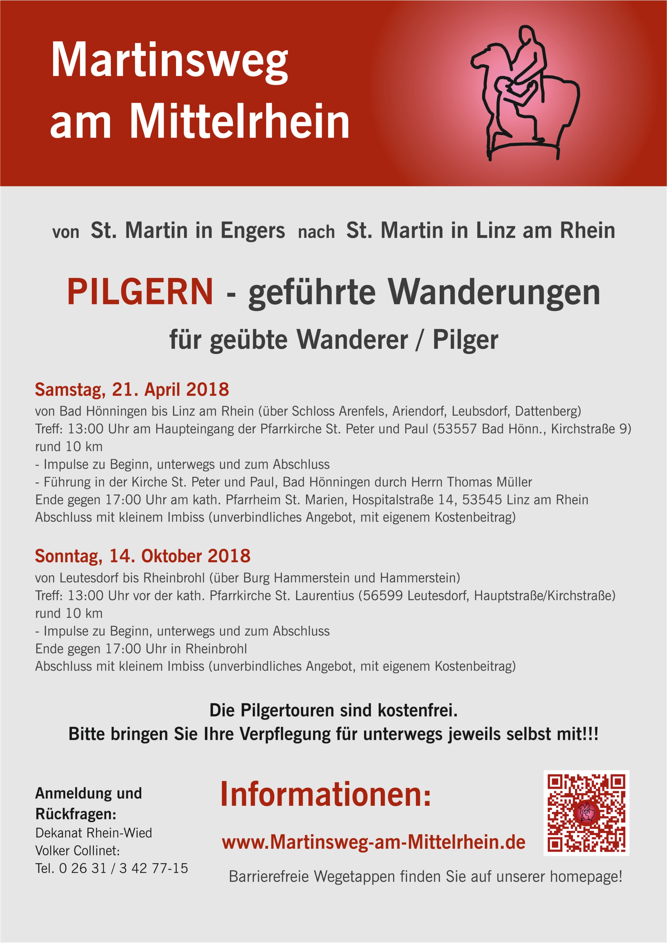 Plakat zur 1. geführten Wanderung